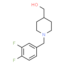 ChemSpider 2D Image | [1-(3,4-Difluorobenzyl)-4-piperidinyl]methanol | C13H17F2NO