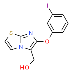 ChemSpider 2D Image | [6-(3-Iodophenoxy)imidazo[2,1-b][1,3]thiazol-5-yl]methanol | C12H9IN2O2S