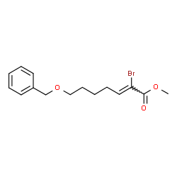 ChemSpider 2D Image | Methyl (2Z)-7-(benzyloxy)-2-bromo-2-heptenoate | C15H19BrO3