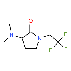 ChemSpider 2D Image | 3-(Dimethylamino)-1-(2,2,2-trifluoroethyl)-2-pyrrolidinone | C8H13F3N2O