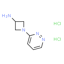 ChemSpider 2D Image | 1-(3-Pyridazinyl)-3-azetidinamine dihydrochloride | C7H12Cl2N4
