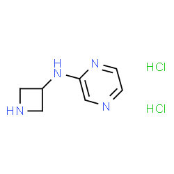 ChemSpider 2D Image | N-(3-Azetidinyl)-2-pyrazinamine dihydrochloride | C7H12Cl2N4