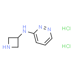 ChemSpider 2D Image | N-(3-Azetidinyl)-3-pyridazinamine dihydrochloride | C7H12Cl2N4