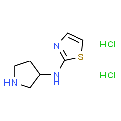 ChemSpider 2D Image | N-(3-Pyrrolidinyl)-1,3-thiazol-2-amine dihydrochloride | C7H13Cl2N3S