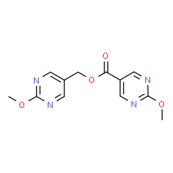 ChemSpider 2D Image | (2-Methoxy-5-pyrimidinyl)methyl 2-methoxy-5-pyrimidinecarboxylate | C12H12N4O4