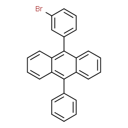 ChemSpider 2D Image | 9-(3-Bromophenyl)-10-phenylanthracene | C26H17Br