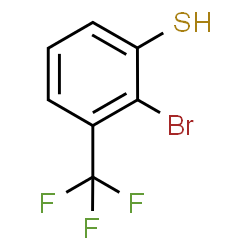 ChemSpider 2D Image | 2-Bromo-3-(trifluoromethyl)benzenethiol | C7H4BrF3S