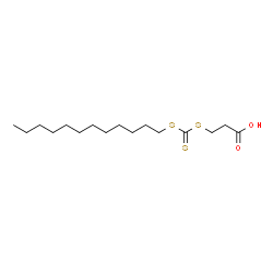 ChemSpider 2D Image | 3-{[(Dodecylsulfanyl)carbonothioyl]sulfanyl}propanoic acid | C16H30O2S3