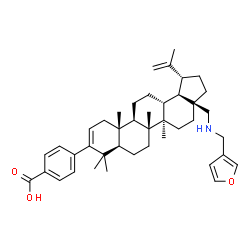 ChemSpider 2D Image | 4-{28-[(3-Furylmethyl)amino]lupa-2,20(29)-dien-3-yl}benzoic acid | C42H57NO3