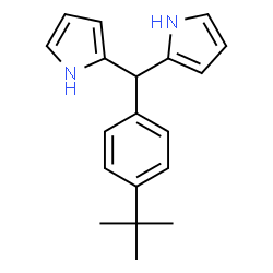 ChemSpider 2D Image | 2,2'-{[4-(2-Methyl-2-propanyl)phenyl]methylene}bis(1H-pyrrole) | C19H22N2