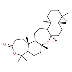 ChemSpider 2D Image | (7aR,8aR,10aS,14aR,16bS)-5,5,7a,8a,10a,11,11,14a,16b-Nonamethylicosahydronaphtho[2,1-b]oxepino[4,3-g][1]benzoxepin-3(2H)-one | C31H52O3