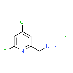 ChemSpider 2D Image | 1-(4,6-Dichloro-2-pyridinyl)methanamine hydrochloride (1:1) | C6H7Cl3N2