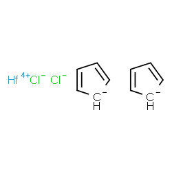 ChemSpider 2D Image | Hafnium chloride 2,4-cyclopentadienide (1:2:2) | C10H10Cl2Hf