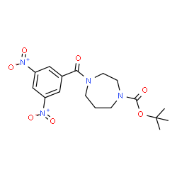 ChemSpider 2D Image | 2-Methyl-2-propanyl 4-(3,5-dinitrobenzoyl)-1,4-diazepane-1-carboxylate | C17H22N4O7