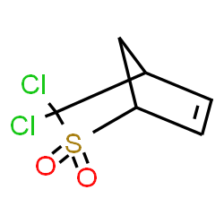 ChemSpider 2D Image | 3,3-Dichloro-2-thiabicyclo[2.2.1]hept-5-ene 2,2-dioxide | C6H6Cl2O2S