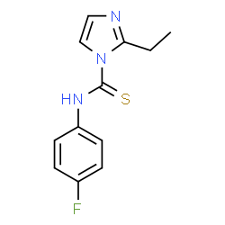 ChemSpider 2D Image | 2-Ethyl-N-(4-fluorophenyl)-1H-imidazole-1-carbothioamide | C12H12FN3S