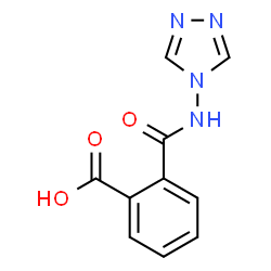 ChemSpider 2D Image | 2-(4H-1,2,4-Triazol-4-ylcarbamoyl)benzoic acid | C10H8N4O3