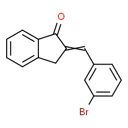 ChemSpider 2D Image | 2-(3-Bromobenzylidene)-1-indanone | C16H11BrO