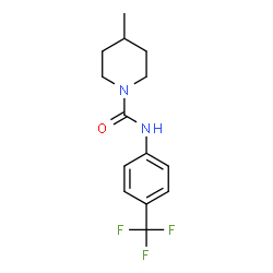 ChemSpider 2D Image | 4-Methyl-N-[4-(trifluoromethyl)phenyl]-1-piperidinecarboxamide | C14H17F3N2O