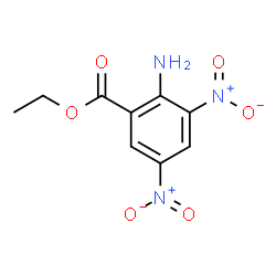 ChemSpider 2D Image | Ethyl 2-amino-3,5-dinitrobenzoate | C9H9N3O6