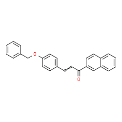 ChemSpider 2D Image | 3-[4-(Benzyloxy)phenyl]-1-(2-naphthyl)-2-propen-1-one | C26H20O2
