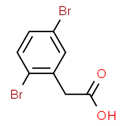ChemSpider 2D Image | 2,5-Dibromobenzeneacetic acid | C8H6Br2O2