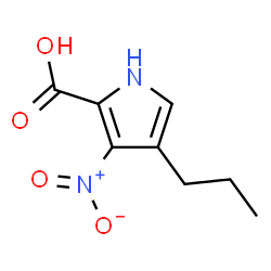 ChemSpider 2D Image | 3-Nitro-4-propyl-1H-pyrrole-2-carboxylic acid | C8H10N2O4