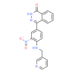 ChemSpider 2D Image | 4-{3-Nitro-4-[(3-pyridinylmethyl)amino]phenyl}-1(2H)-phthalazinone | C20H15N5O3