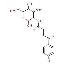 ChemSpider 2D Image | 2-{[4-(4-Chlorophenyl)-4-oxobutanoyl]amino}-2-deoxy-D-threo-hexopyranose | C16H20ClNO7