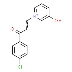ChemSpider 2D Image | 1-[3-(4-Chlorophenyl)-3-oxo-1-propen-1-yl]-3-hydroxypyridinium | C14H11ClNO2