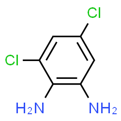 ChemSpider 2D Image | 3,5-Dichloro-1,2-benzenediamine | C6H6Cl2N2