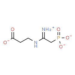 ChemSpider 2D Image | 3-[(1-Iminio-2-phosphonatoethyl)amino]propanoate | C5H9N2O5P