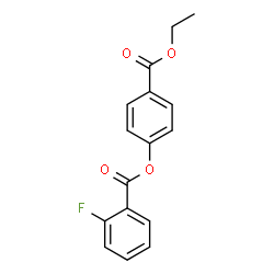 ChemSpider 2D Image | 4-(Ethoxycarbonyl)phenyl 2-fluorobenzoate | C16H13FO4