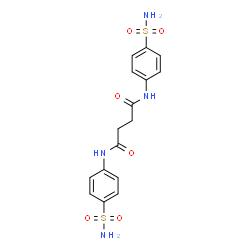 ChemSpider 2D Image | N,N'-Bis(4-sulfamoylphenyl)succinamide | C16H18N4O6S2