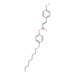 ChemSpider 2D Image | 4-(Octyloxy)phenyl 3-(4-methoxyphenyl)acrylate | C24H30O4