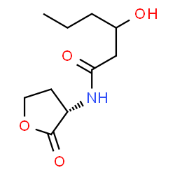 ChemSpider 2D Image | N-(3-Hydroxyhexanoyl)-L-homoserine lactone | C10H17NO4
