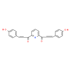 ChemSpider 2D Image | 1,1'-(2,6-Pyridinediyl)bis[3-(4-hydroxyphenyl)-2-propen-1-one] | C23H17NO4