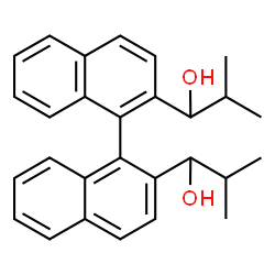 ChemSpider 2D Image | 1,1'-(1,1'-Binaphthalene-2,2'-diyl)bis(2-methyl-1-propanol) | C28H30O2