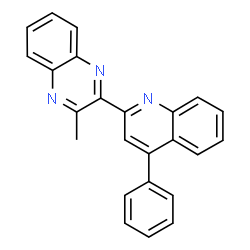 ChemSpider 2D Image | 2-Methyl-3-(4-phenyl-2-quinolinyl)quinoxaline | C24H17N3