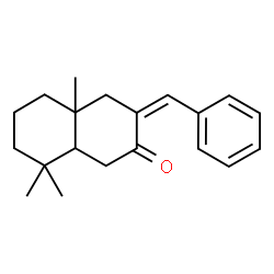 ChemSpider 2D Image | (3Z)-3-Benzylidene-4a,8,8-trimethyloctahydro-2(1H)-naphthalenone | C20H26O