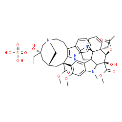 ChemSpider 2D Image | (2alpha,3alpha,4alpha,5beta,12alpha,19beta)-Vincaleukoblastine sulfate (1:1) | C46H60N4O13S