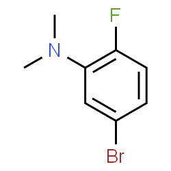 ChemSpider 2D Image | 5-Bromo-2-fluoro-N,N-dimethylaniline | C8H9BrFN