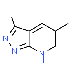ChemSpider 2D Image | 3-Iodo-5-methyl-1H-pyrazolo[3,4-b]pyridine | C7H6IN3
