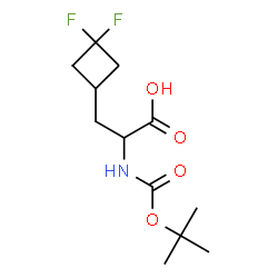 ChemSpider 2D Image | 3-(3,3-Difluorocyclobutyl)-N-{[(2-methyl-2-propanyl)oxy]carbonyl}alanine | C12H19F2NO4