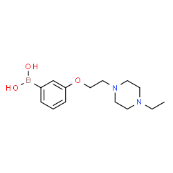 ChemSpider 2D Image | (3-(2-(4-ethylpiperazin-1-yl)ethoxy)phenyl)boronic acid | C14H23BN2O3