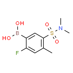 ChemSpider 2D Image | [5-(Dimethylsulfamoyl)-2-fluoro-4-methylphenyl]boronic acid | C9H13BFNO4S