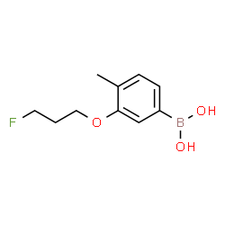 ChemSpider 2D Image | (3-(3-fluoropropoxy)-4-methylphenyl)boronic acid | C10H14BFO3