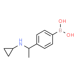 ChemSpider 2D Image | (4-(1-(cyclopropylamino)ethyl)phenyl)boronic acid | C11H16BNO2
