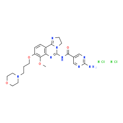 ChemSpider 2D Image | Copanlisib hydrochloride | C23H30Cl2N8O4