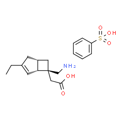 ChemSpider 2D Image | Mirogabalin besylate | C18H25NO5S